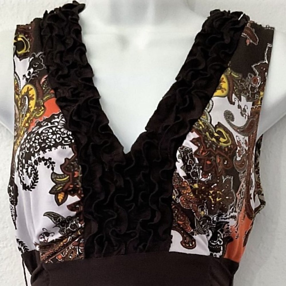 Y2K RUFFLE TIE BACK  TOP - Picture 4 of 9